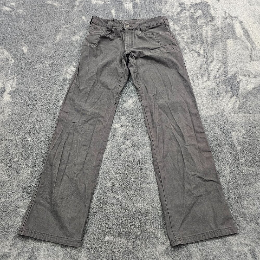 Noble Outfitters Flex Canvas Work Pant Mens 32x34 Asphalt flex straight leg